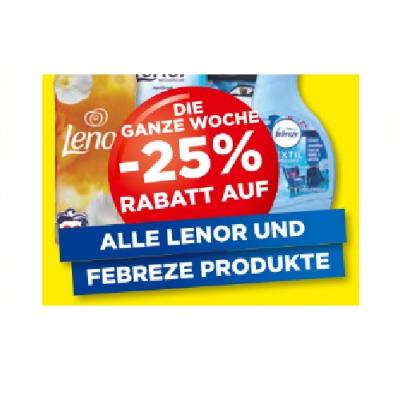 Promotion Bild von DIE GANZE WOCHE -25% RABATT AUF ALLE LENOR UND FEBREZE PRODUKTE Unimarkt