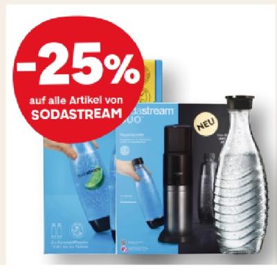 -25% auf alle Artikel von SODASTREAM MPREIS