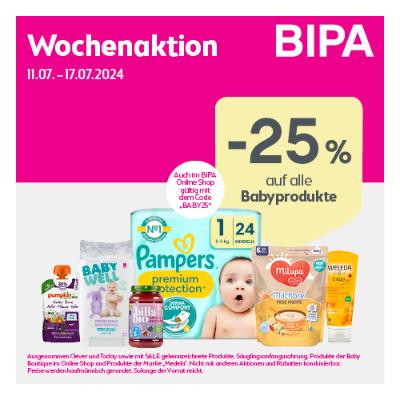 -25% auf alle Babyprodukte BIPA