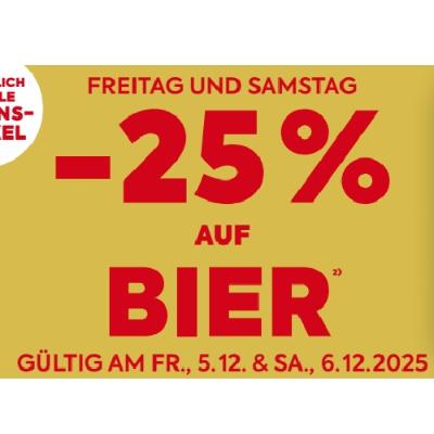 -25% AUF BIER BILLA