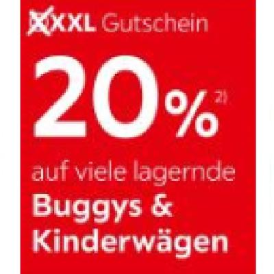 Promotion Bild von 20% auf viele lagernde Buyggys & Kinderwägen XXXLutz