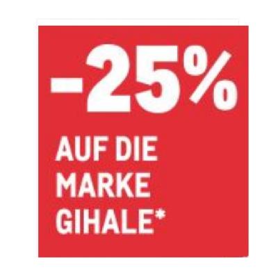 -25% AUF DIE MARKE GIHALE METRO