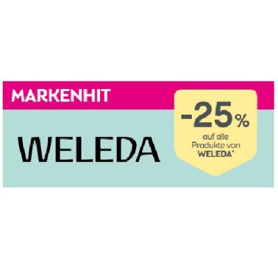Markenhit: -25% auf alle Produkte von WELEDA BIPA