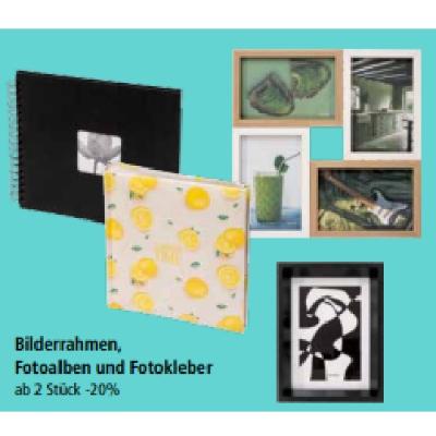 Bilderrahmen, Fotoalben und Fotokleber ab 2 Stück -20% PAGRO & LIBRO