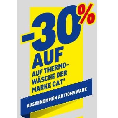 Promotion Bild von -30% AUF THERMOWÄSCHE DER MARKE CAT METRO