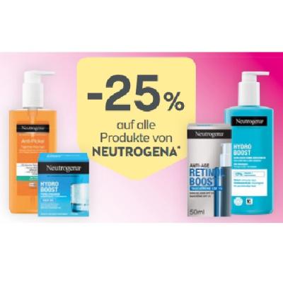-25% auf alle Produkte von NEUTROGENA BIPA