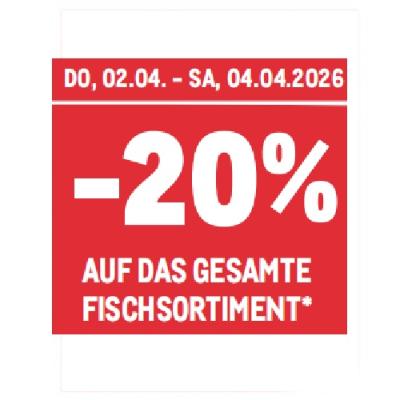 -20% AUF DAS GESAMTE FISCHSORTIMENT METRO