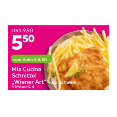 Mia Cucina Schnitzel „Wiener Art“ vom Schwein Je 5,50€ mömax