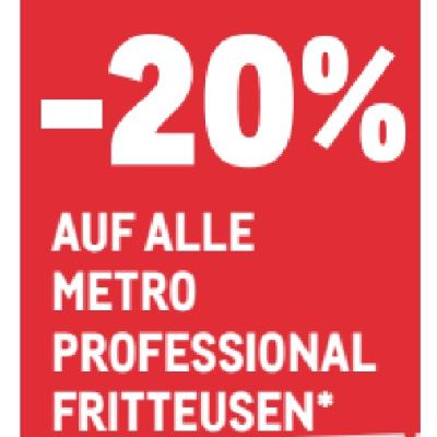 Promotion Bild von -20% AUF ALLE METRO PROFESSIONAL FRITTEUSEN METRO