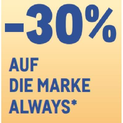 -30% AUF DIE MARKE ALWAYS METRO