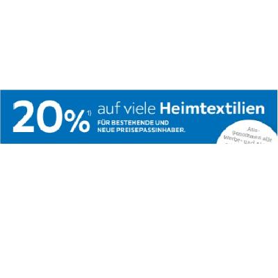 Promotion Bild von 20% auf viele Heimtextilien XXXLutz