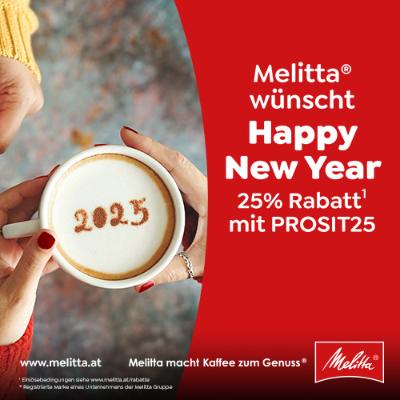 Promotion Bild von Happy New Year Rabatt im Melitta Onlineshop