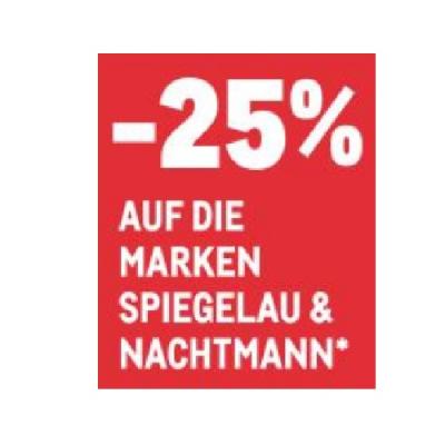 -25% AUF DIE MARKEN SPIEGELAU & NACHTMANN METRO