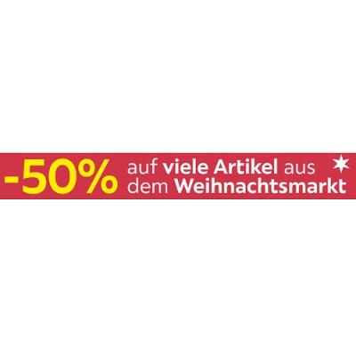 -50% auf viele Artikel aus dem Weihnachtsmarkt Möbelix