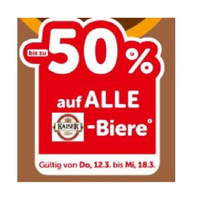 bis zu -50% auf ALLE Kaiser-Biere INTERSPAR