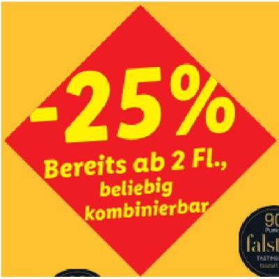 -25% Bereits ab 2 Fl., beliebig kombinierbar Lidl