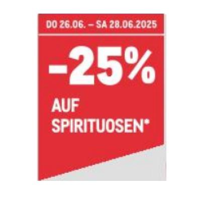 Promotion Bild von -25% AUF SPIRITUOSEN METRO
