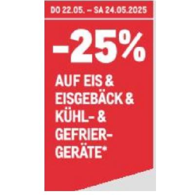 Promotion Bild von -25% AUF EIS & EISGEBÄCK & KÜHL- & GEFRIER-GERÄTE METRO