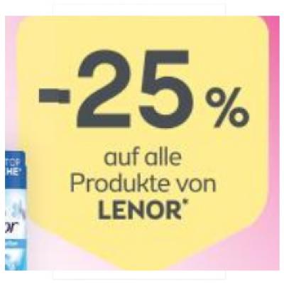 Bild von -25% auf alle Produkte von LENOR BIPA
