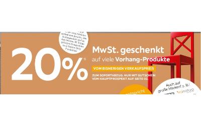 Promotion Bild von 20% MwSt. geschenkt auf viele Vorhang-Produkte XXXLutz
