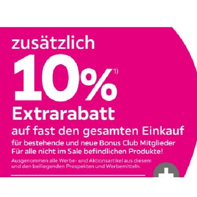 zusätzlich 10% Extrarabatt auf fast den gesamten Einkauf mömax