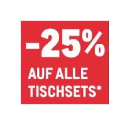Promotion Bild von -25% AUF ALLE TISCHSETS METRO