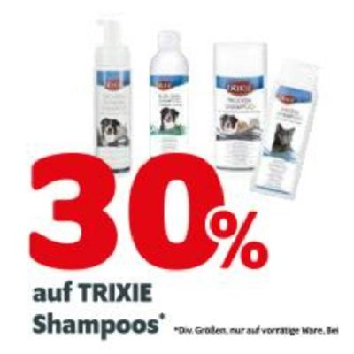 Promotion Bild von 30% auf TRIXIE Shampoos DAS FUTTERHAUS