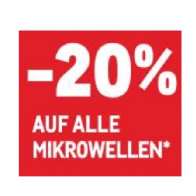 -20% AUF ALLE MIKROWELLEN METRO