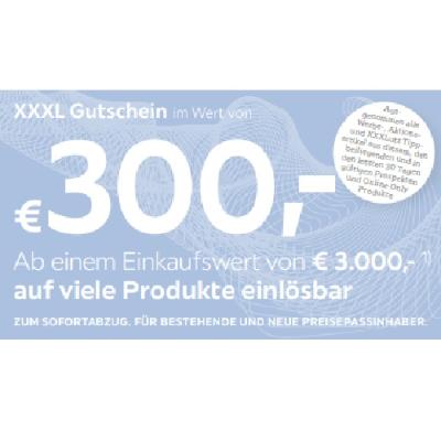 XXXL Gutschein im Wert von € 300,- Ab einem Einkaufswert von € 3.000,- auf viele Produkte einlösbar XXXLutz