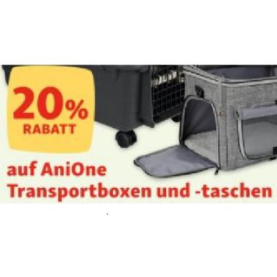 20% RABATT auf AniOne Transportboxen und -taschen Fressnapf