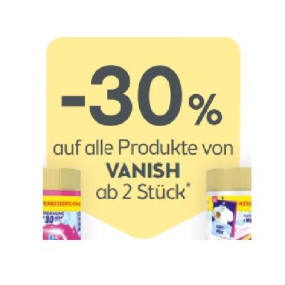 Promotion Bild von -30% auf alle Produkte von VANISH ab 2 Stück BIPA
