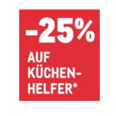 Promotion Bild von -25% AUF KÜCHENHELFER METRO