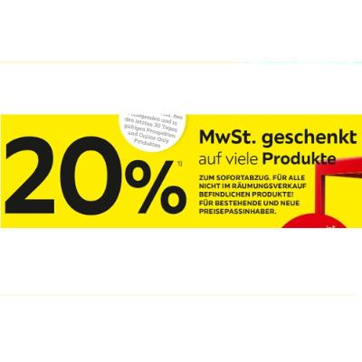 20% MwSt. geschenkt auf viele Produkte XXXLutz