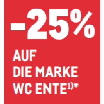 -25% AUF DIE MARKE WC ENTE METRO