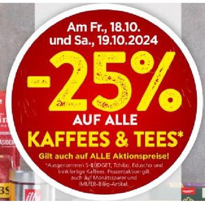 Bild von -25% AUF ALLE KAFFEES & TEES SPAR Gourmet