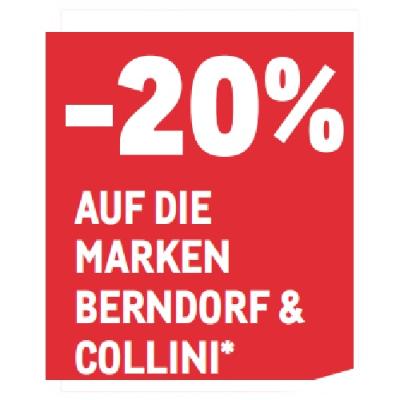 -20% AUF DIE MARKEN BERNDORF & COLLINI METRO