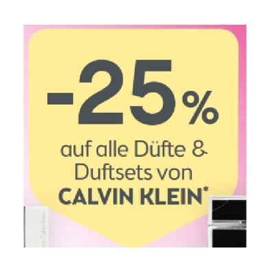 -25% auf alle Düfte & Duftsets von CALVIN KLEIN BIPA