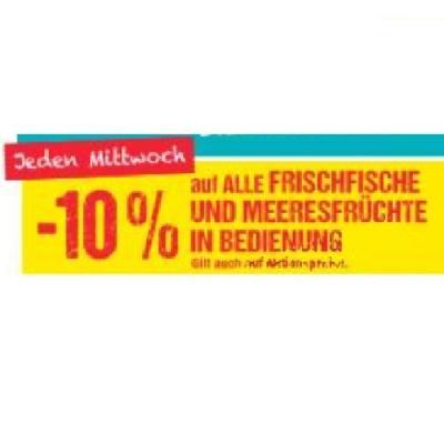 Jeden Mittwoch -10% auf ALLE FRISCHFISCHE UND MEERESFRÜCHTE IN BEDIENUNG Maximarkt