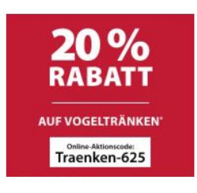 Promotion Bild von 20% RABATT AUF VOGELTRÄNKEN Dehner
