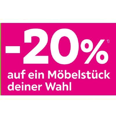 -20% auf ein Möbelstück deiner Wahl mömax