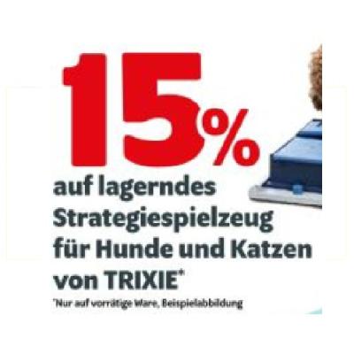 Promotion Bild von 15% auf lagerndes Strategiesspielzeug für Hunde und Katzen von TRIXIE DAS FUTTERHAUS