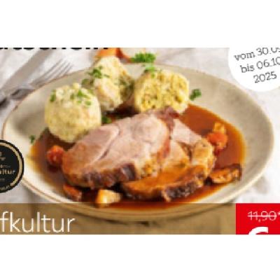 Hütthalers Hofkultur Schweinebraten je 6€ XXXLutz