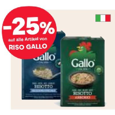 -25% auf alle Artikel von RISO GALLO MPREIS
