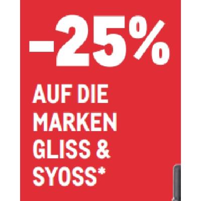 Promotion Bild von -25% AUF DIE MARKEN GLISS & SYOSS METRO