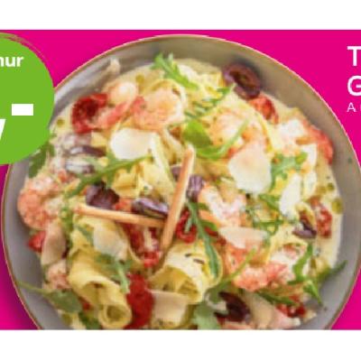 Tagliatelle Garnelen je 5€ mömax