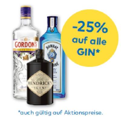 -25% auf alle GIN T&G