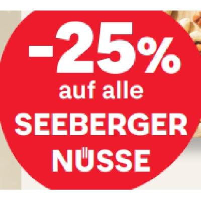 -25% auf alle SEEBERGER NÜSSE MPREIS