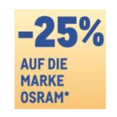-25% AUF DIE MARKE OSRAM METRO
