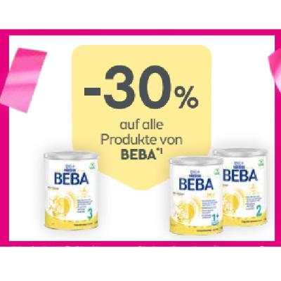 Promotion Bild von -30% auf alle Produkte von BEBA BIPA