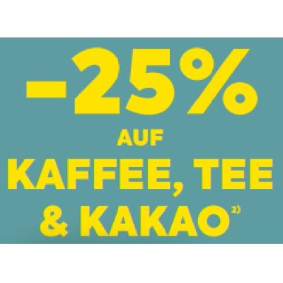 -25% AUF KAFFEE, TEE & KAKAO BILLA PLUS